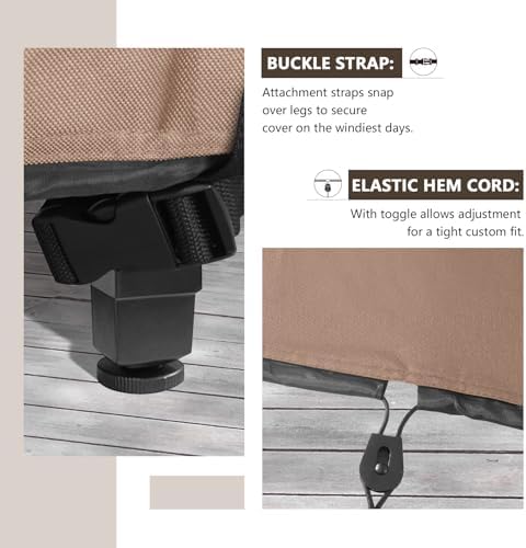 ULTCOVER Waterproof Patio Furniture Cover 64L x 52W in - Image 4