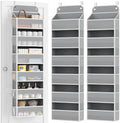 Yecaye 2 Pack Over The Door Organizer, 6-Tier Closet Door Hanging Organizer with 12 Mesh Pockets, Bathroom Organizers and Storage, Ultra Sturdy Large Capacity Over Door Storage Newborn Baby Essentials by Yecaye