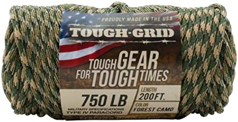 TOUGH-GRID 750 Paracord, 100% Nylon, Made in USA, Type IV Mil-Spec Cord - Image 3
