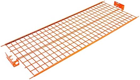 Econoco Commercial Rolling Z-Rack with Wire Shelf, Orange Base & Orange - Image 2