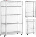 Clear PVC Shelf Cover, Fits 36" W x 24" D x 72" H Shelving Unit by ZYSUOR