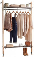 Wall Mounted Closet Organizer, Industrial Pipe Clothing Rack 83" x 50" by Houseables