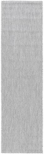 SAFAVIEH Courtyard Collection 2'3" x 12' Grey/Navy CY8521 Indoor/ Outdoor Waterproof Easy Cleaning Patio Backyard Mudroom Runner Rug - Image 3