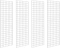 Grid Wall Commercial Grade Gridwall Panels – Heavy Duty Grid Panel for Any Retail Display Wall Grid 2' Width x 6' Height, White Finished (Pack of 4) by 7RiversART