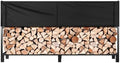 VIVOHOME Upgraded Heavy Duty 8 ft Firewood Rack Outdoor with Cover by VIVOHOME