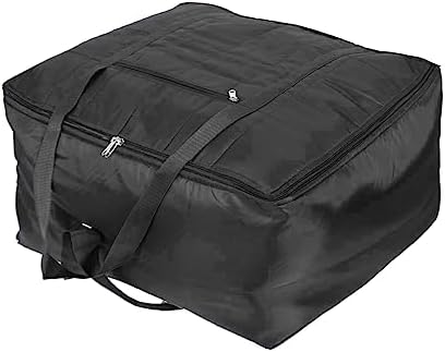 ANKIT INTERNATIONAL Jumbo Storage Bag for Clothes & Bedding – Lightweight Moisture Proof Parachute Fabric Organizer with Zipper & Handles, Large Capacity Storage for Blankets, Comforters (Black) - Image 2
