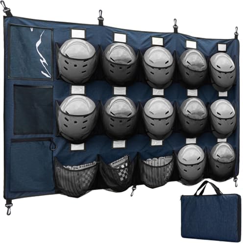 VISEMAN Hanging Helmet Bag for Baseball Softball Dugout Organizer for 15 Players Helmets Gloves Balls Organize Storage by VISEMAN