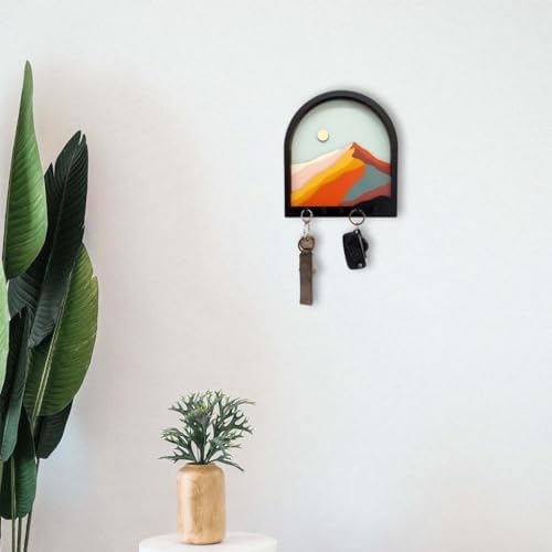 3D Colorful Mountain View Key Holder, 3 Dimensional Mountain Scenery Key Hanger, Layered Mountain Landscape View Key Hook, Three Dimensional Wall Decor, Coat Rack, Entryway Organizer - Image 3