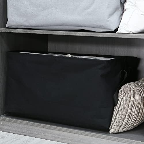 Hinwo 102L XXL Canvas Storage Bin with Lid and Handles, 4-Pack - Image 3