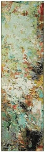 Liora Manne Marina Indoor/Outdoor Power Loomed Synthetic Blend Low Profile Area Rug - Contemporary Graphic Casual Colorful (Cirque Multi) (1'11" x 7'6") - Image 3