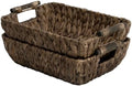 StorageWorks Wicker Storage Basket, Organizing Baskets for Shelf, Brown by StorageWorks