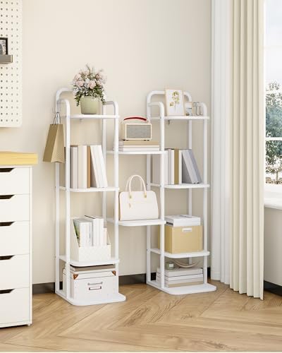 Hzuaneri 6 Tiers Vertical Shoe Rack, Tall Shoes Shelf with 2 Hooks - Image 6