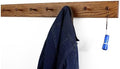 Solid Oak Xtra-Wide Shaker Peg Rack -Made in The USA - Chestnut Stain 41 x 4.5 Inch Xtra Wide with 7 Pegs by PEG+AND+RAIL