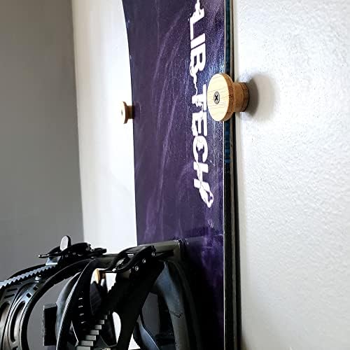 Grassracks Nubbins - Bamboo Flush Ski Wall Mount & Snowboard Wall Mount - Ski Rack & Snowboard Rack - Image 5