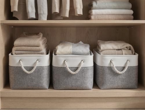 15x11x10 In Foldable Fabric Large Storage Bins with Handle 6 Pack - Image 3