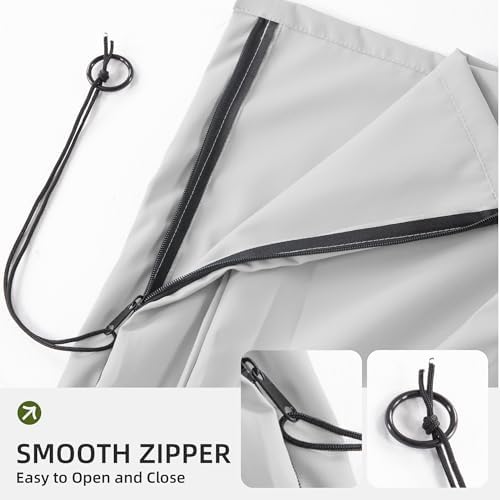 Patio Cantilever Umbrella Outdoor Waterproof Cover with Zippe - Image 7