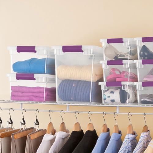 Sterilite ClearView Latch Boxes, Storage Bins with Lids, 27 Quart, 12-Pack - Image 5