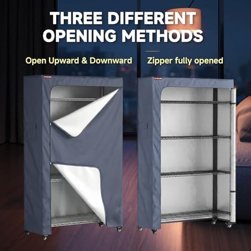Shelf Cover for Storage Shelving Unit, Fits 36" W x 14" D x 54" H - Image 3