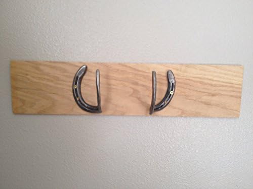 Rustic Horseshoe Towel Hooks for Bathrooms, Key Holder for Wall, Coat Rack Wall Mount - Half Hook Hanger - 2 Hooks 2 Nails - The Heritage Forge - Image 5
