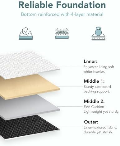13x15x13 Inch Large Storage Bins with Cotton Rope Handles 6-Pack - Image 4