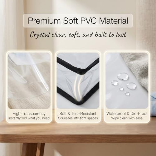 2-Pack Clear Storage Bag 24"L x 18"W x 22"H - Image 3