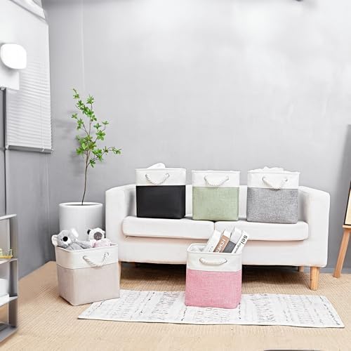 Cube Storage Bins 13 x 13, 6 Fabric Foldable Organizer - Image 3