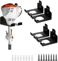 JNIHEEP Garage Organizer Trimmer Rack,Garden Power Tool Hanger,4 Pack,Black by JNIHEEPHOUSEWARE