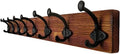 WEBI Rustic Coat Rack Wall Mount,35.43" Long 8 Cast Iron Coat Hooks Wall Mounted,Heavy Duty Wall Coat Hanger Hooks for Hanging Coats,Clothes,Jacket,Brown by WEBI