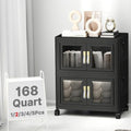 168QT Stackable Storage Bins with Lids, 42Gal Foldable Storage Cabinets by VNVTO