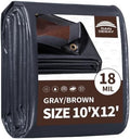 RAINDEWAY 10x12 Feet 18Mil Super Heavy Duty Tarp Waterproof Tarps Cover by RAINDEWAY