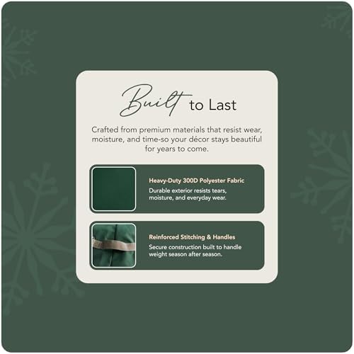 Covermates Upright Christmas Tree Storage Bag, Green - Image 6