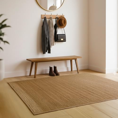 Coat Hooks Wall-Mounted | Bamboo Coat Rack with 4 Triple Zinc Alloy Hooks to Hang Hats, Jackets, Bags, Keys, Towels & More (4 Double Hook Deluxe, Pack of 1) - Image 6