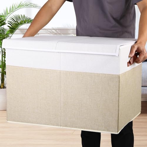 Large Toy Storage Box with Lid, Toy Chest Bin Boxes Basket with Dividers - Image 6