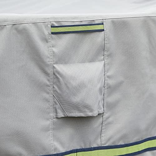 DUCKCOVERS Soteria Waterproof 101 Inch Patio Offset Umbrella Cover with Integrated Installation Pole, Patio Furniture Covers - Image 4
