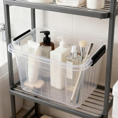 Zopnny 12-Quart Latch Storage Boxes, Stackable Bins with Handle, 6-Pack - Image 4