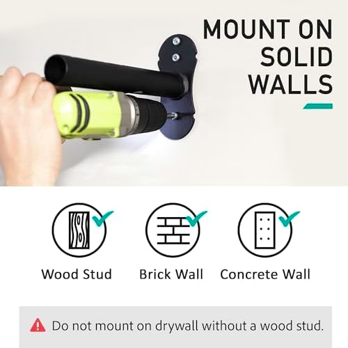 Buffalo Bike Wall Mount Rack – Adjustable Heavy-Duty Horizontal Indoor Hanger for Road, Mountain & Hybrid Bikes up to 48.5 lbs / 22 kg, Space-Saving Garage & Apartment Storage (2 Pack) - Image 7