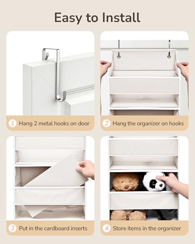 ULG 2 Pack 5-tier Over the Door Organizer Beige - Image 7