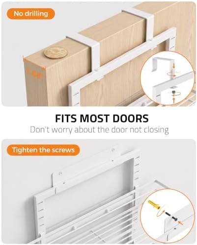 Moforoco White 9-Tier Over The Door & Wall Mount Pantry Organizer - Image 3
