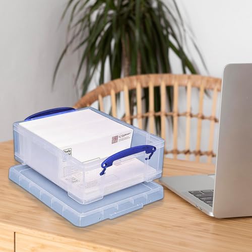 Really Useful Box Stackable 8.1L Plastic Storage Container, 5 Pack - Image 4