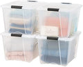 IRIS USA 3-Drawer Rolling Storage Cart, Black/Clear by IRISUSA