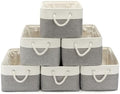 15.7x11.8x8.26 Inch Fabric Large Storage Bins with Handles 6 Pack by VQRTEXAStorageBasket