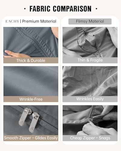 Eachy 3-Pack Comforter Storage Bag Blanket Storage Bags, 136L Compression Storage Bags for Blanket Comforter, Ultra Space Saving Self Compression Organizer - Image 3