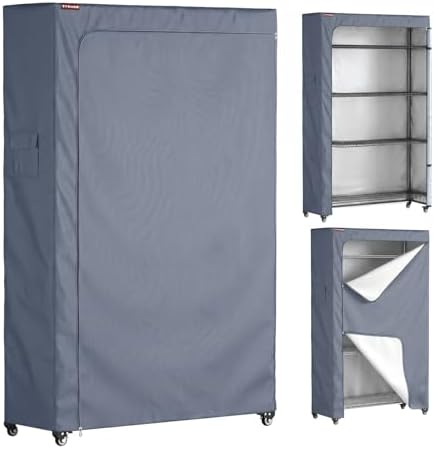 Shelving Cover for Organized Storage, Fits 36" W x 16" D x 72" H by ZYSUOR