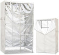 Waterproof Shelf Cover,Outdoor 600D Heavy Duty Dustproof Storage Shelves Cover,48''x19''x72'' Shelf Covers for Wire Shelving with Zippers,Storage Rack Covers with Clear Front by Dalema
