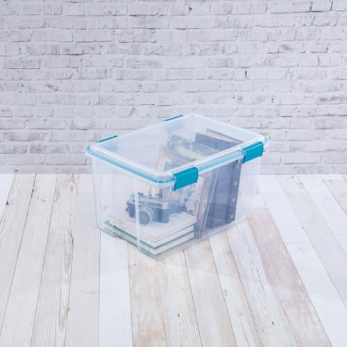 Sterilite Gasket Storage Box with Lids for Home & Office, 54 Quart, 8-Pack - Image 7