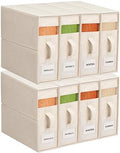 Cotton Linen Sheet Organizers and Storage, 8Pack Off-White by ZenStorage