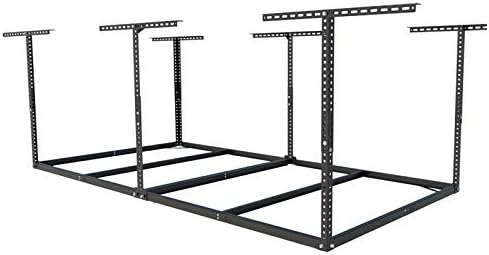 FLEXIMOUNTS 4x8 Overhead Garage Storage Rack, Without Decking, Black by FLEXIMOUNTS
