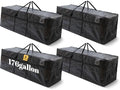 4 Pcs 176 Gallon Extra Large Moving Bags Heavy Duty Storage Bag by Clysee