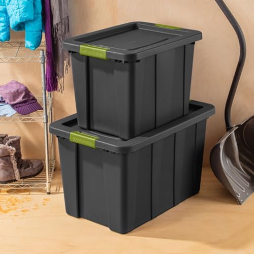 Sterilite Tote, Plastic Storage Bins with Snap Lids, 30 Gallon, 4-Pack - Image 4