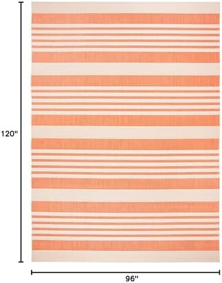 SAFAVIEH Courtyard Outdoor Area Rug 8x10, Large Terracotta CY6062-241 - Image 2